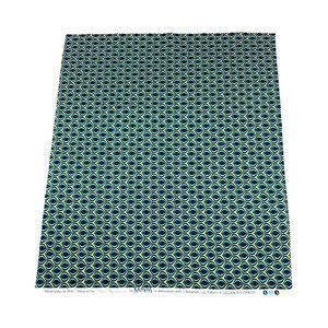 Golden Eye Peacock Teal Fat Quarter Fabric Square 100% Cotton 18" x 21" Minimum